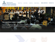 Tablet Screenshot of caribbeanunionadventists.org